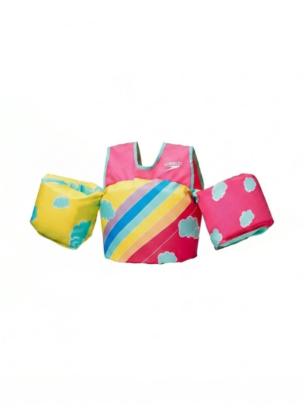 Speedo Girl’s Swim Life Vest & Arm Bands #325 Rainbow Cloud Child 30-50 lbs